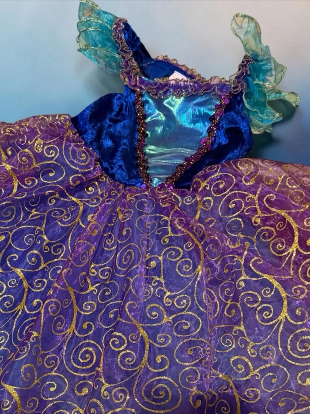 Fairy Dust Peacock Kids Dress Up Costume Dress Only